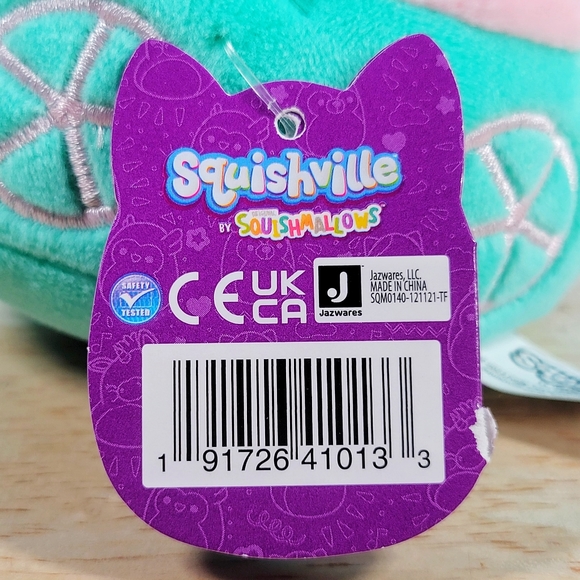 Squishville Squishmallow Elda The Ostrich In Santiago the Squirrel Vehicle Plush - Picture 10 of 10